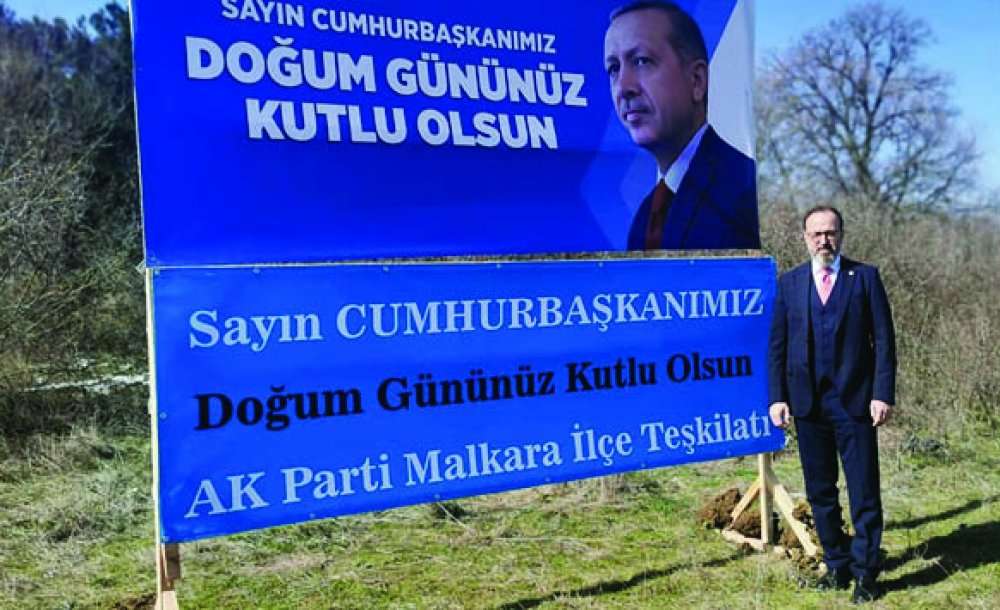 Cumhurbaşkanı Erdoğan'ın Doğum Günü İçin Ağaç Dikildi 