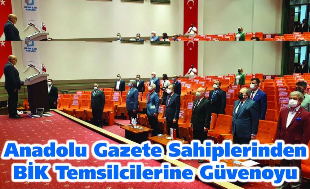 Anadolu Gazete Sahiplerinden Bik Temsilcilerine Güvenoyu