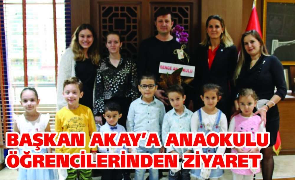 Başkan Akay'a Anaokulu Öğrencilerinden Ziyaret