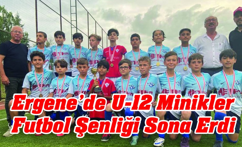 Ergene'de U-12 Minikler Futbol Şenliği Sona Erdi