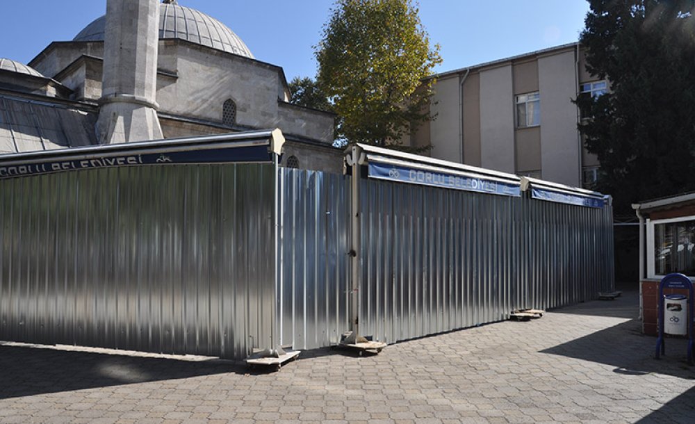 Tarihi Süleymaniye Cami'nde Çalışmalar Başladı 