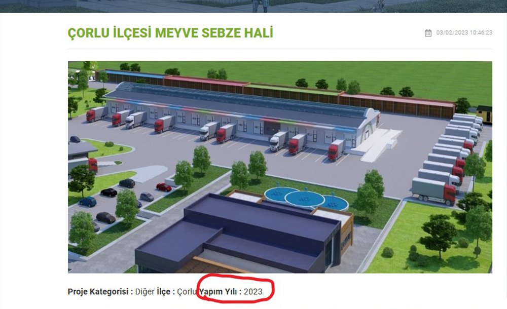 Büyükşehirin Çorlu'daki Projeleri ‘Sözde' Kalıyor! 