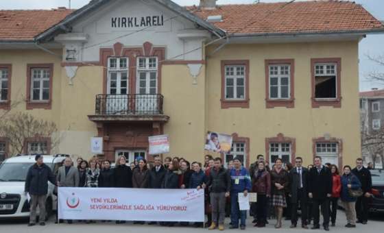 Kırklareli'nde Sağlık Çalışanlarından Iş Bırakma Eylemi