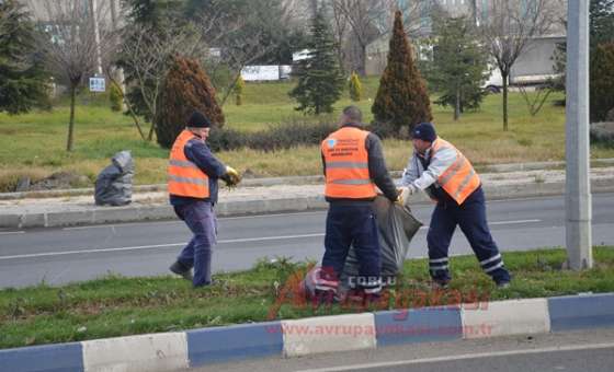 Büyükşehirden Ergene'de Peyzaj Çalışması