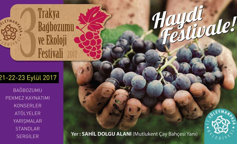 3. Bağbozumu Ve Ekoloji Festivali Için Geri Sayım Başladı