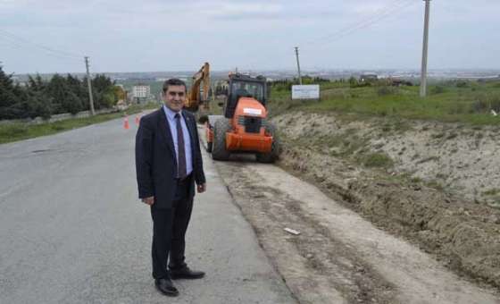 Veliköy Sanayi Yolunun Yapımına Başlandı