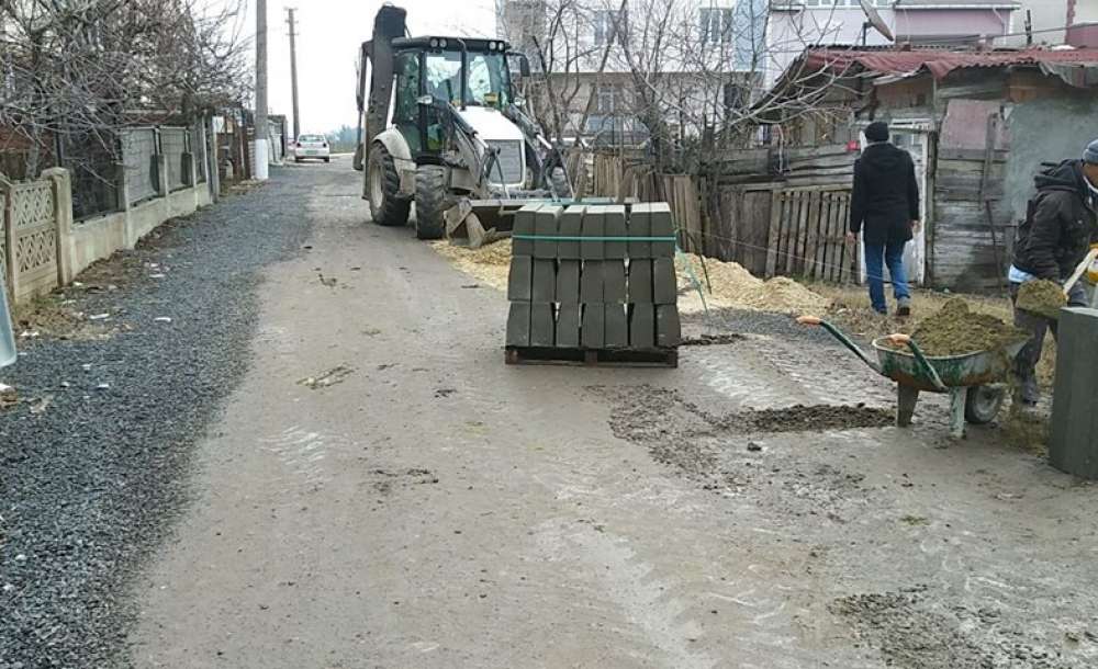 Ergene'de, Kilit Parke Taşı Döşeme Çalışmaları 