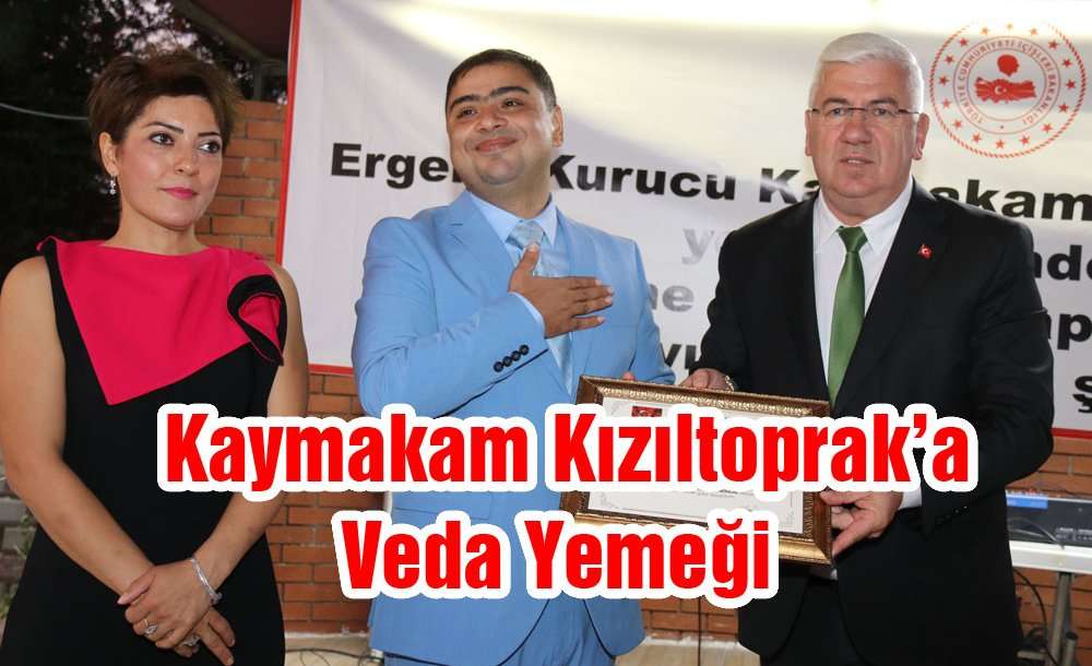 Kaymakam Kızıltoprak'a Veda Yemeği