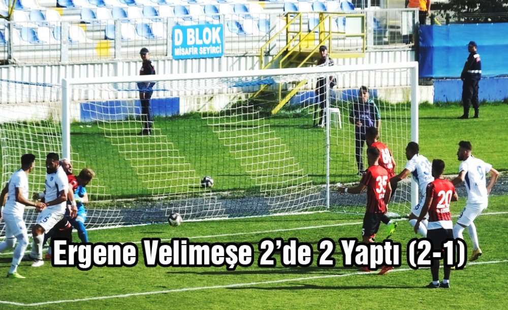 Ergene Velimeşe 2'de 2 Yaptı (2-1) 