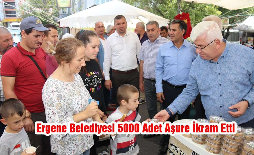 Ergene Belediyesi 5000 Adet Aşure İkram Etti