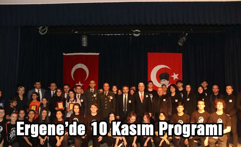 Ergene'de 10 Kasım Programı