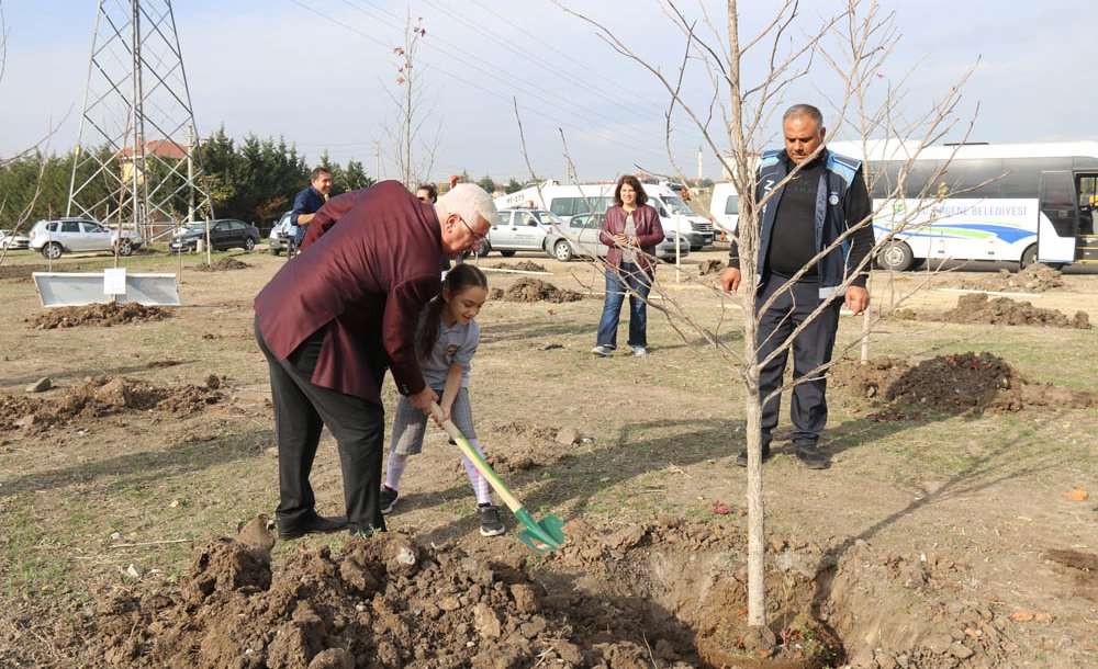 Ergene'de 450 Fidan Yarın Nefes Olacak