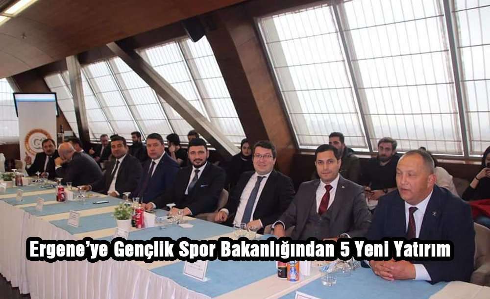 Ergene'ye Gençlik Spor Bakanlığından 5 Yeni Yatırım