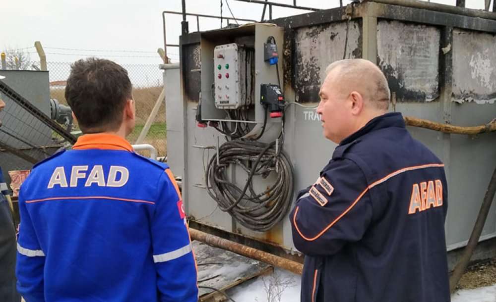 Ergene'de Doğal Gaz Kuyusunda Yangın: 1 Yaralı