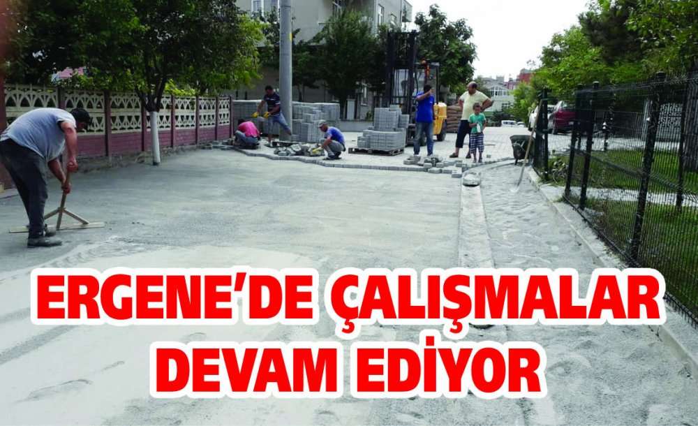 Ergene'de Çalışmalar Devam Ediyor