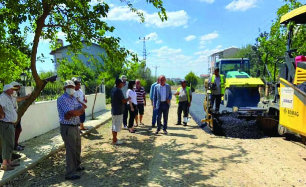 Marmaraereğlisi'nde Yol Çalışmaları Sürüyor