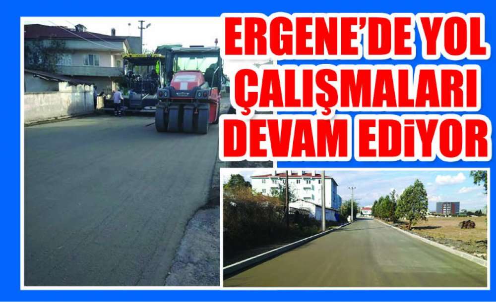 Ergene'de Yol Çalışmaları Devam Ediyor