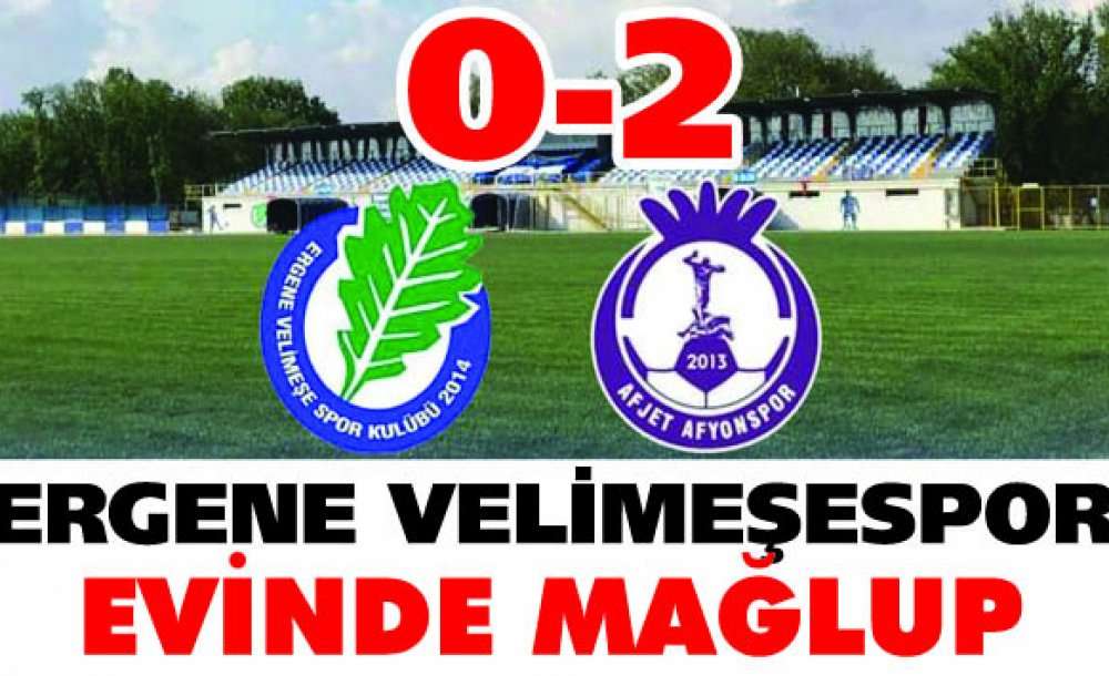 Ergene Velimeşespor Evinde Malup 0-2