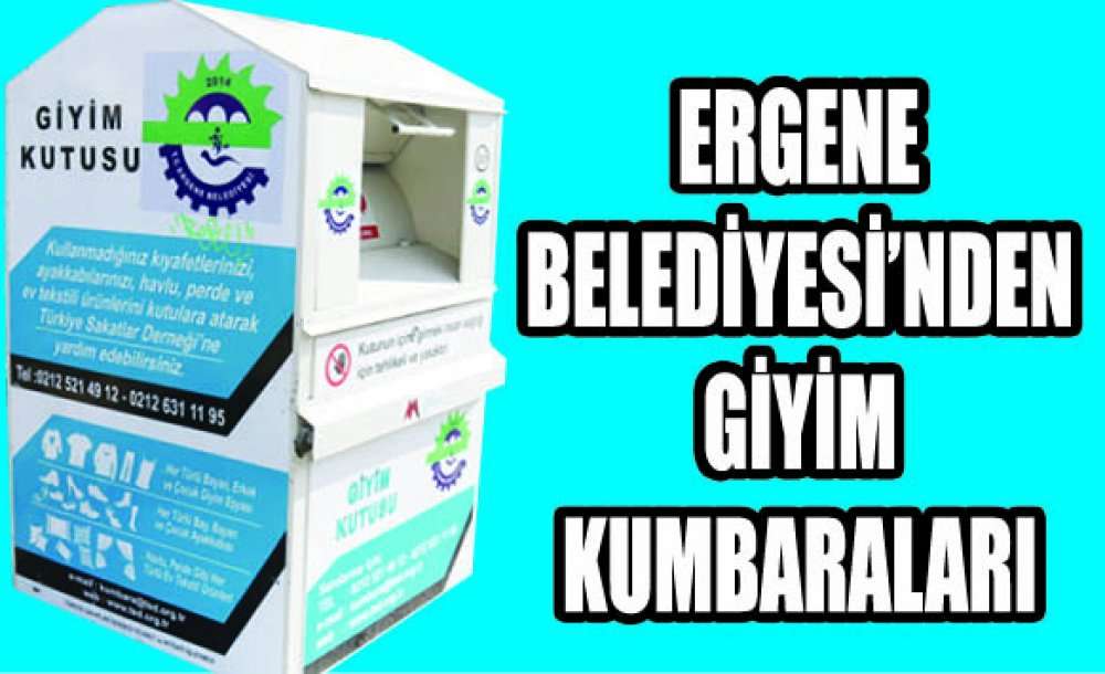 Ergene Belediyesi'nden Giyim Kumbaraları