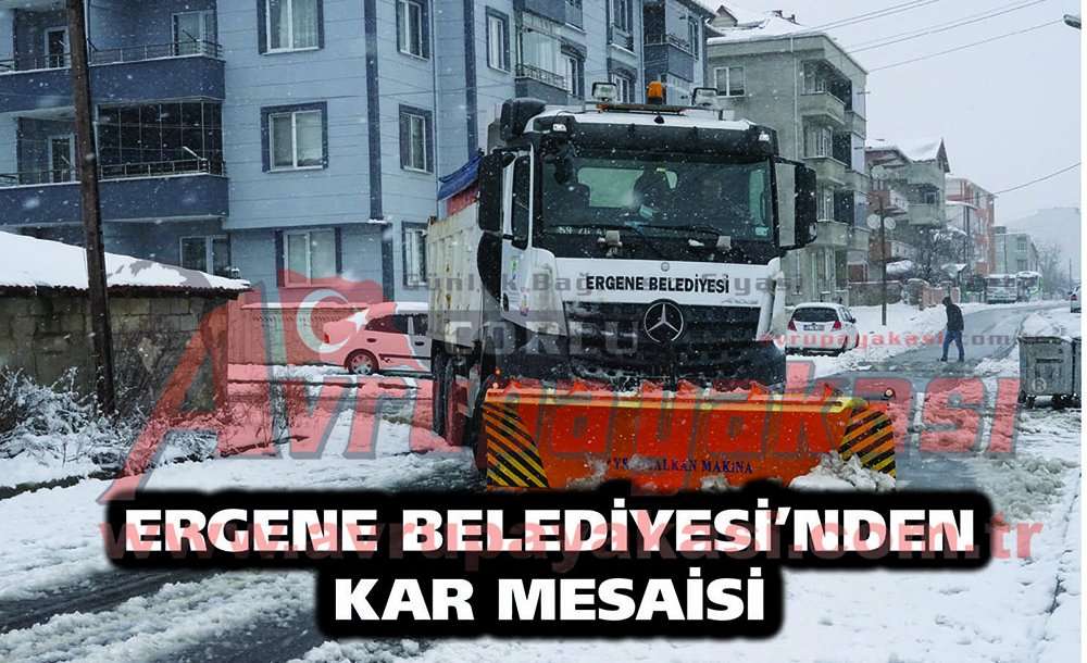 Ergene Belediyesi'nden Kar Mesaisi