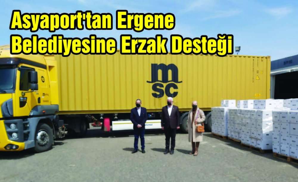 Asyaport'tan Ergene Belediyesine Erzak Desteği