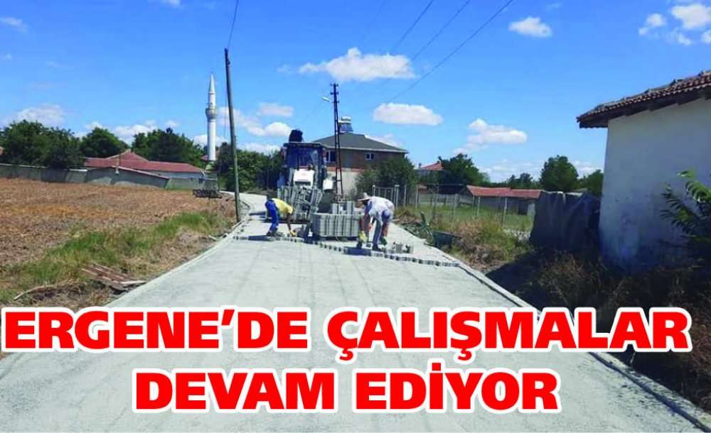 Ergene'de Çalışmalar Devam Ediyor