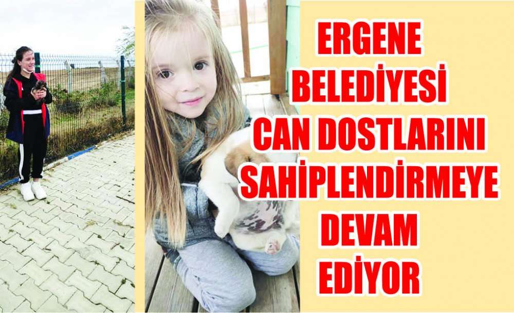 Ergene Belediyesi Can Dostlarını Sahiplendirmeye Devam Ediyor