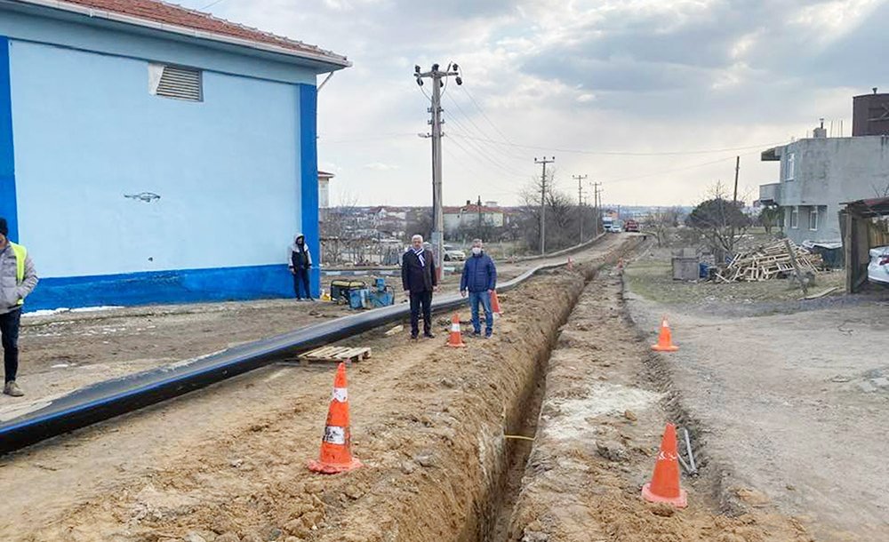 Velimeşe'deki Ana Su Borusu Hattı Yenilendi