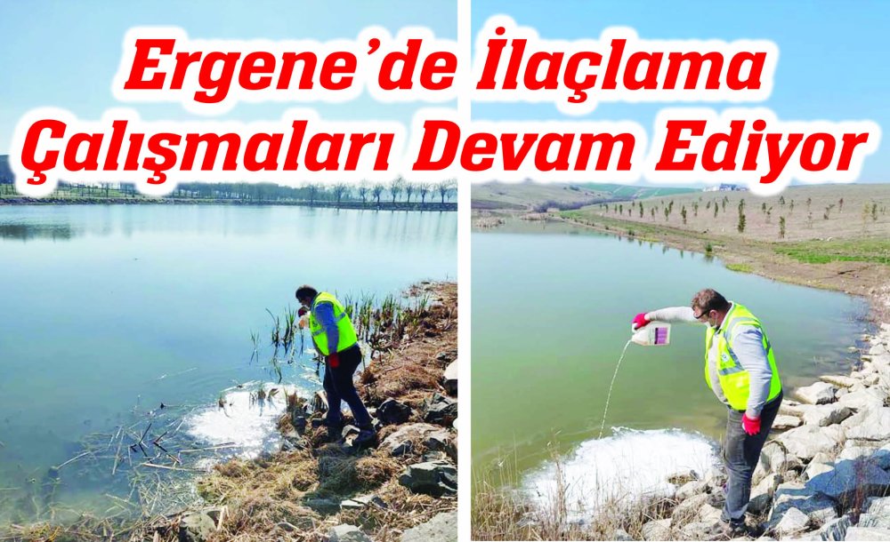 Ergene'de İlaçlama Çalışmaları Devam Ediyor,