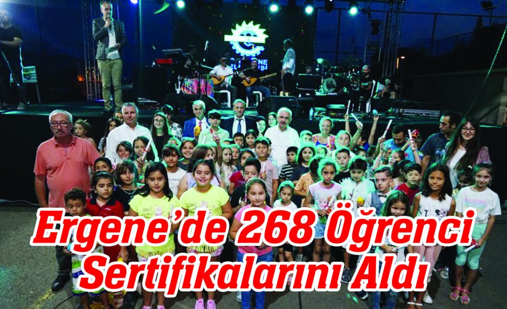 Ergene'de 268 Öğrenci Sertifikalarını Aldı