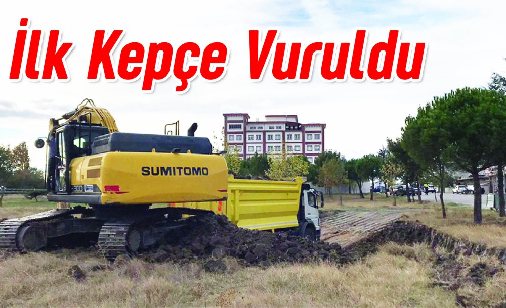 Ergene İlçe Jandarma Binası İçin İlk Kepçe Vuruldu