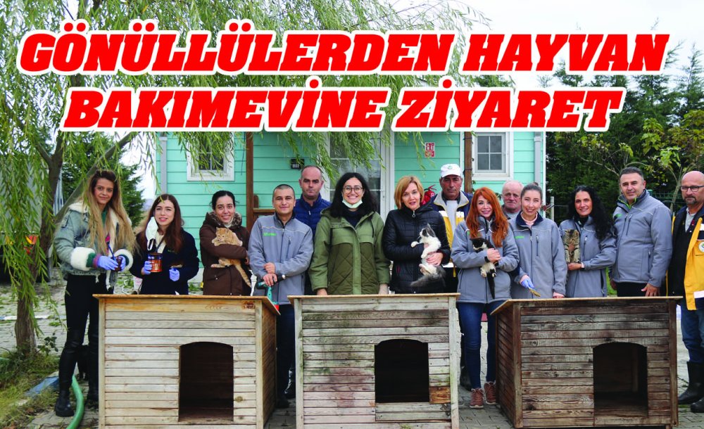 Gönüllülerden Hayvan Bakımevine Ziyaret