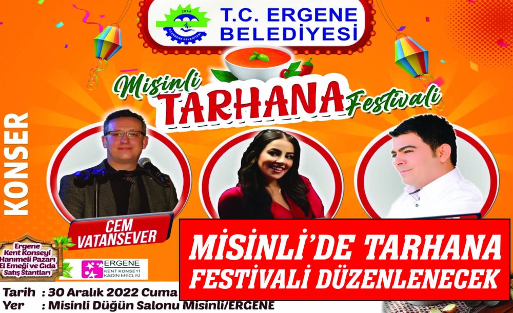 Misinli'de Tarhana Festivali Düzenlenecek