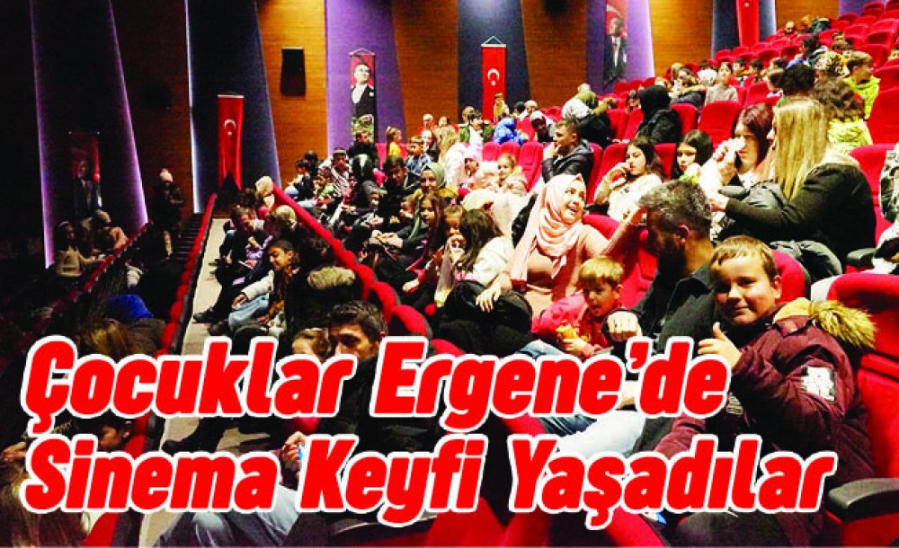 Çocuklar Ergene'de Sinema Keyfi Yaşadılar