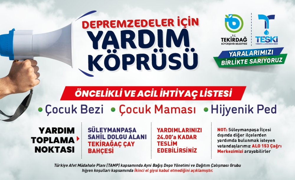  “Son Depremzede Vatandaşımızın İhtiyaçları Karşılanana Dek Yardımlarımız Devam Edecek”