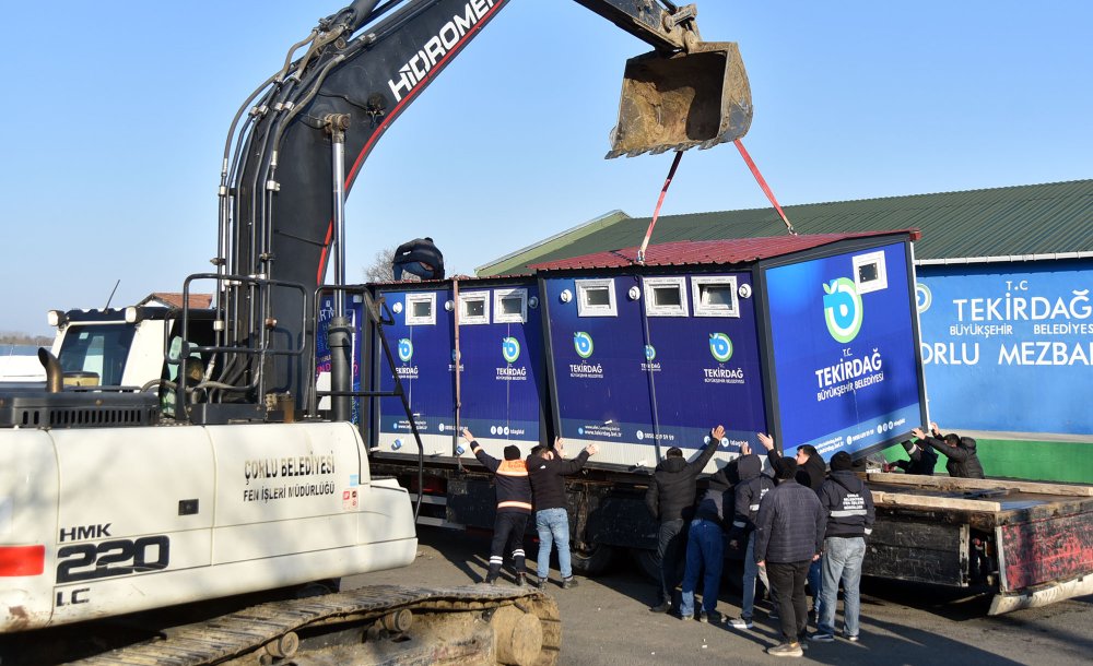 Çorlu Deprem Bölgesi İçin Kenetlendi