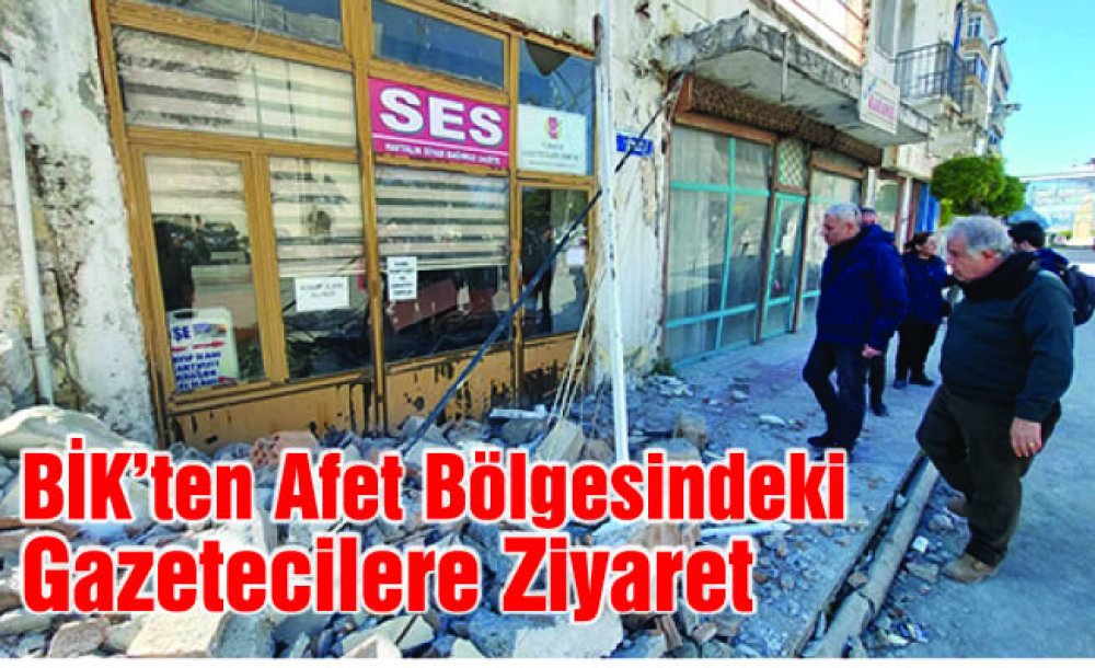 Bi̇k'ten Afet Bölgesindeki Gazetecilere Ziyaret