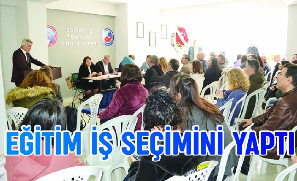 Eğitim İş Seçimini Yaptı 