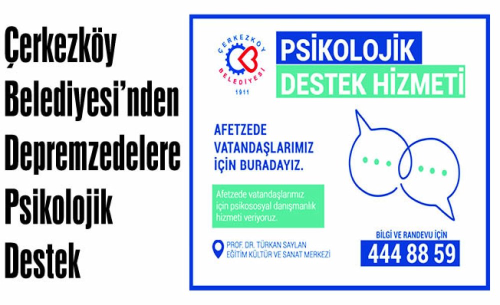 Depremzedelere Psikolojik Destek