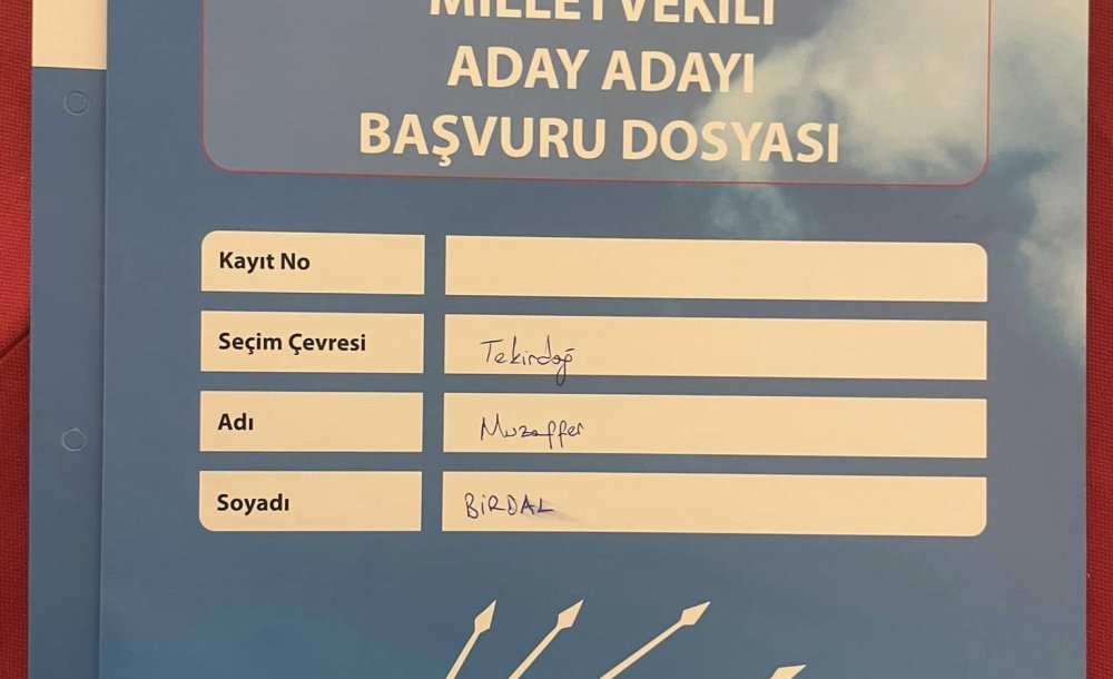 Muzaffer Birdal Aday Adaylığı Başvurusunu Yaptı