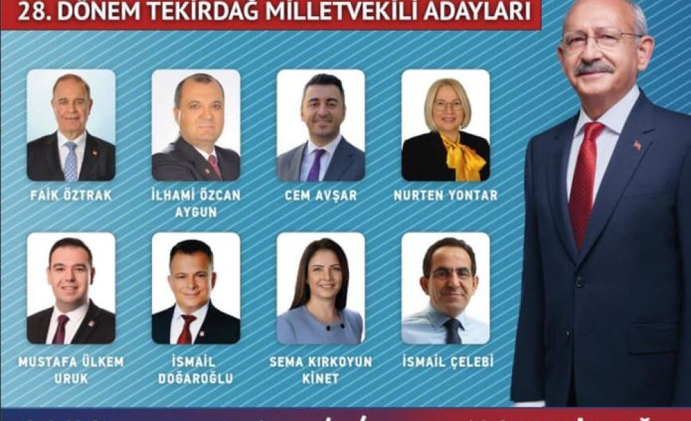 Kılıçdaroğlu Tekirdağ'a Geliyor