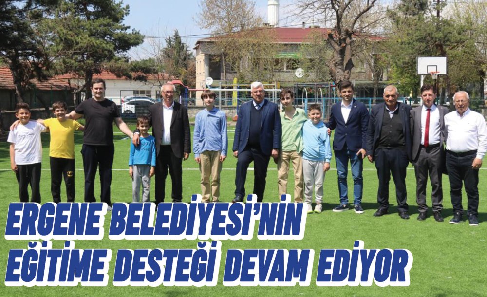 Ergene Belediyesi'nin Eğitime Desteği Devam Ediyor