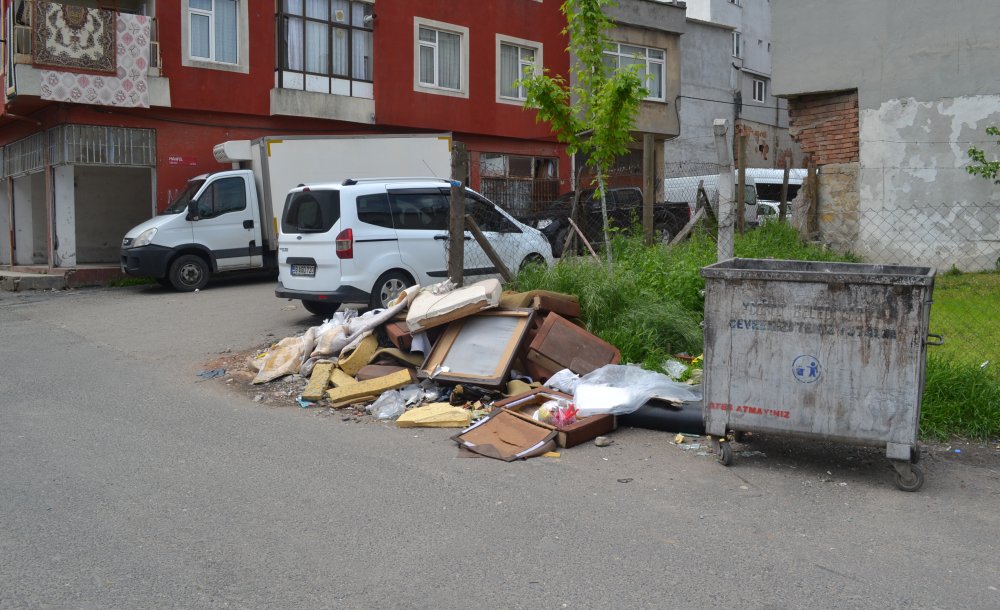 Belediyeyi Aramak Yerine Yol Kenarına Atılıyor