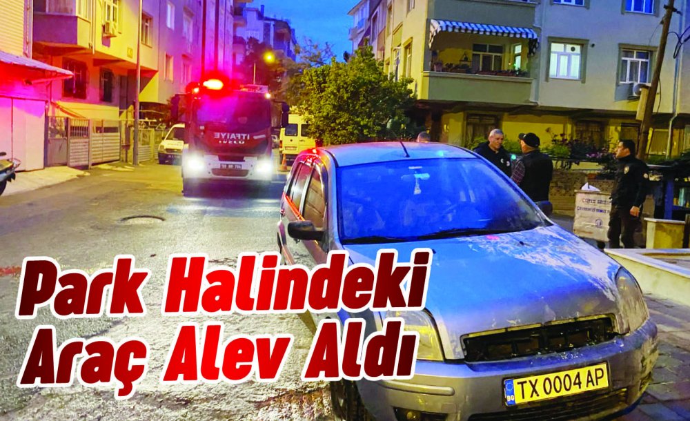 Park Halindeki Araç Alev Aldı 