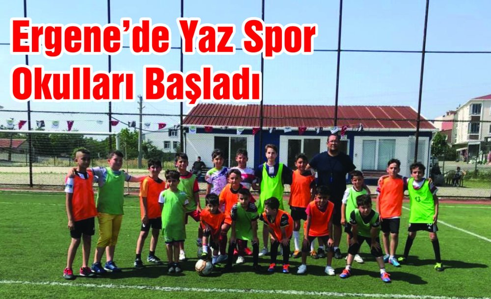 Ergene'de Yaz Spor Okulları Başladı