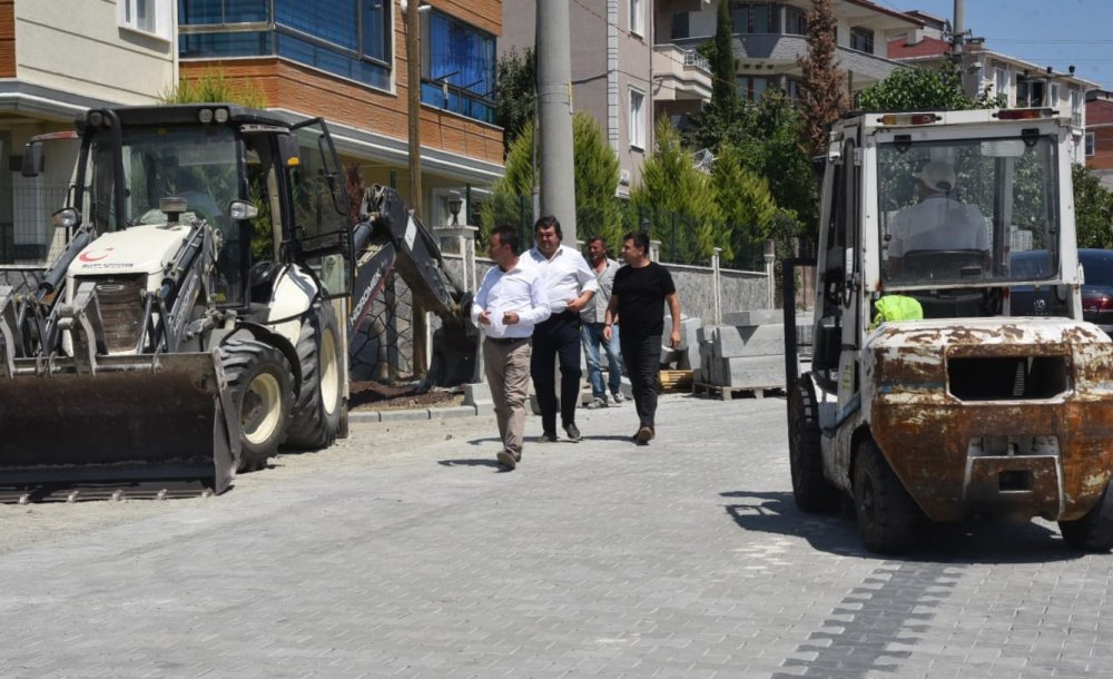 Çorlu Belediyesi Kilit Taşı Ve Kaldırım Çalışmalarına Devam Ediyor