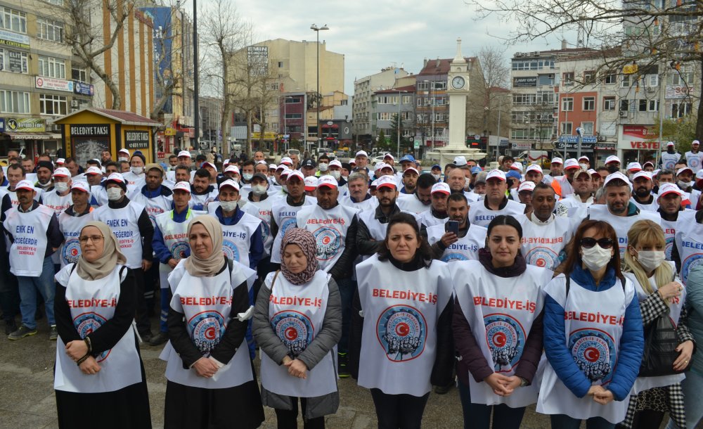 Çorlu Belediye İşçileri Yüzde 36 Ara Zam Aldı 