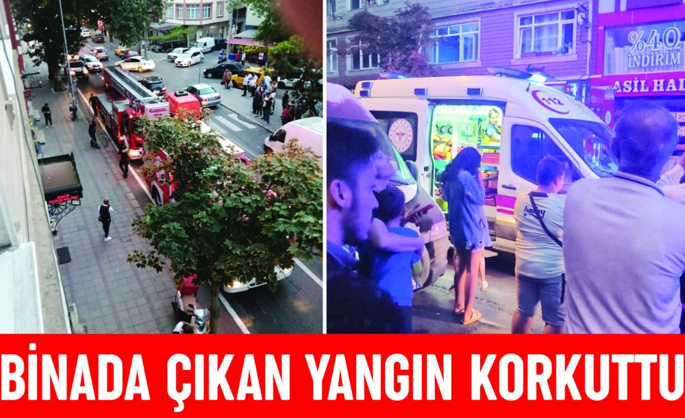 Binada Çıkan Yangın Korkuttu 