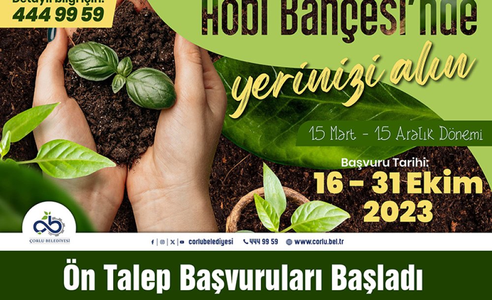 Ön Talep Başvuruları Başladı