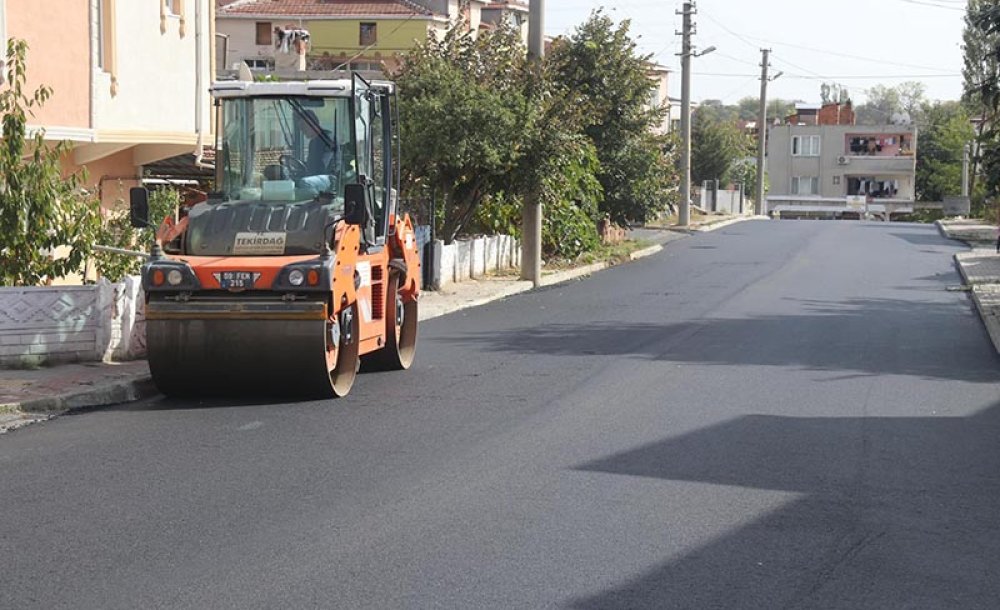 Ergene'de Asfalt Çalışmaları Devam Ediyor